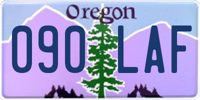 OR license plate 090LAF