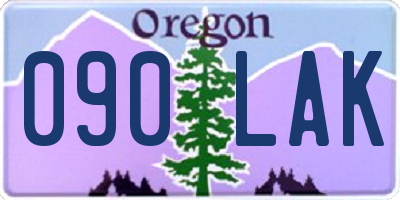 OR license plate 090LAK