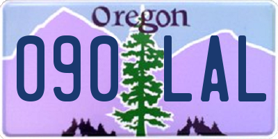 OR license plate 090LAL