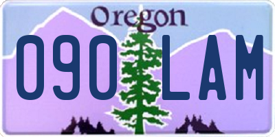 OR license plate 090LAM