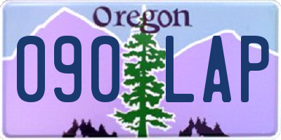 OR license plate 090LAP