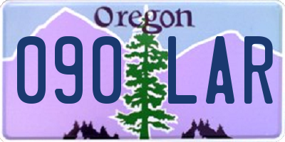 OR license plate 090LAR