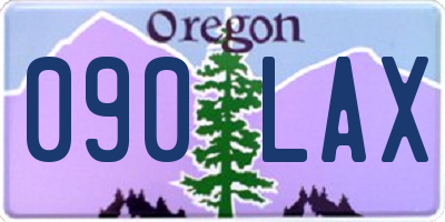 OR license plate 090LAX