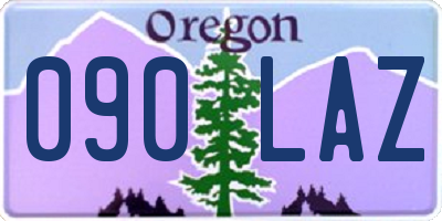 OR license plate 090LAZ