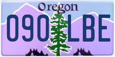 OR license plate 090LBE