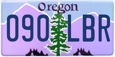 OR license plate 090LBR