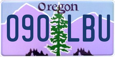 OR license plate 090LBU