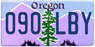 OR license plate 090LBY