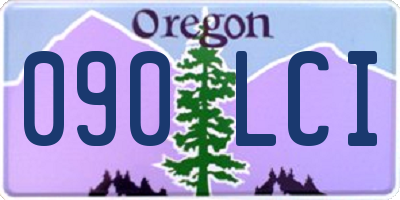 OR license plate 090LCI