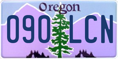 OR license plate 090LCN