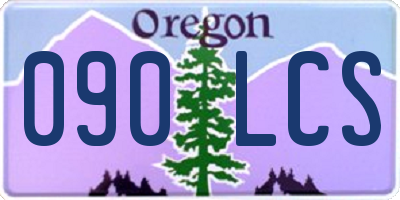 OR license plate 090LCS
