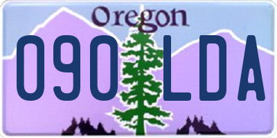 OR license plate 090LDA