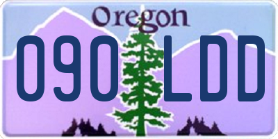 OR license plate 090LDD