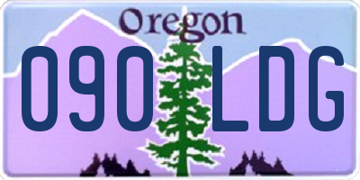 OR license plate 090LDG