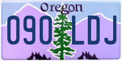 OR license plate 090LDJ