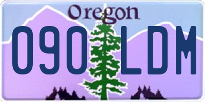 OR license plate 090LDM