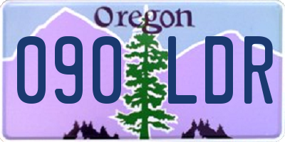 OR license plate 090LDR