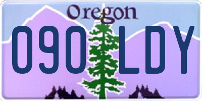 OR license plate 090LDY