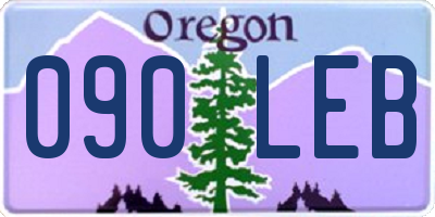 OR license plate 090LEB