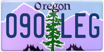 OR license plate 090LEG