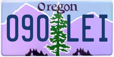 OR license plate 090LEI