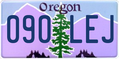 OR license plate 090LEJ