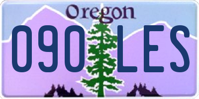 OR license plate 090LES