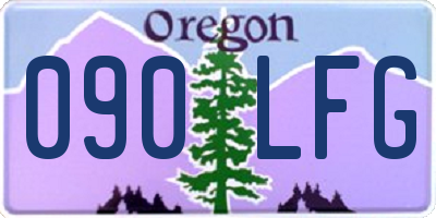 OR license plate 090LFG