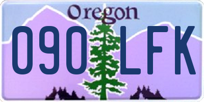 OR license plate 090LFK
