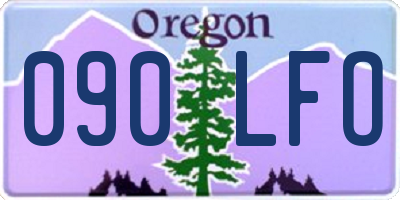 OR license plate 090LFO