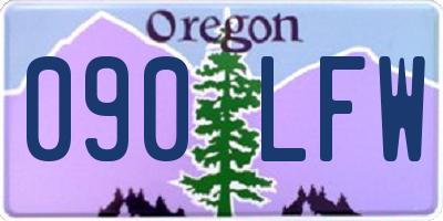 OR license plate 090LFW