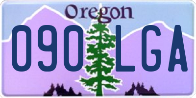 OR license plate 090LGA