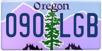 OR license plate 090LGB