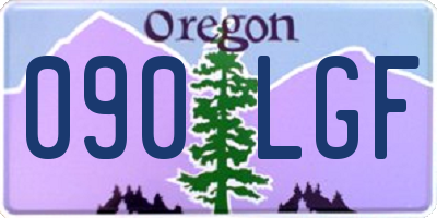 OR license plate 090LGF