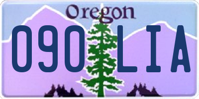OR license plate 090LIA