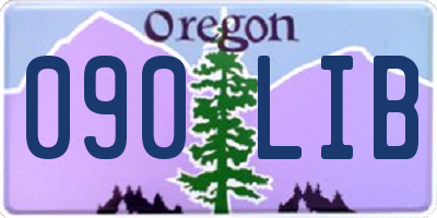 OR license plate 090LIB