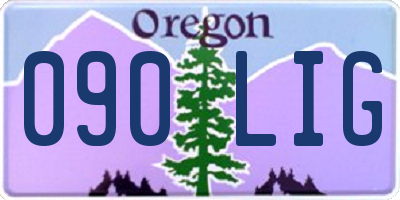 OR license plate 090LIG