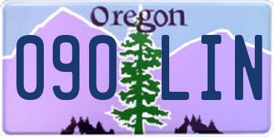 OR license plate 090LIN