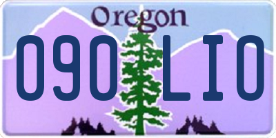 OR license plate 090LIO