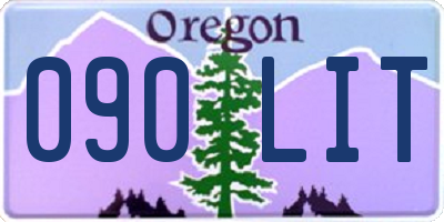 OR license plate 090LIT