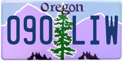 OR license plate 090LIW
