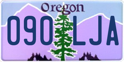 OR license plate 090LJA