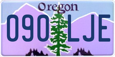 OR license plate 090LJE