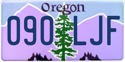 OR license plate 090LJF