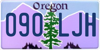 OR license plate 090LJH