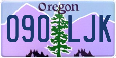 OR license plate 090LJK