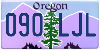 OR license plate 090LJL