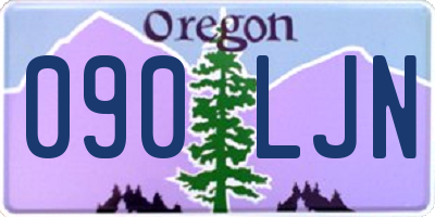 OR license plate 090LJN