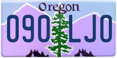 OR license plate 090LJO