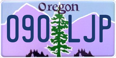 OR license plate 090LJP